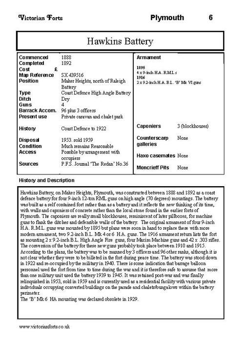 Hawkins Battery datasheet